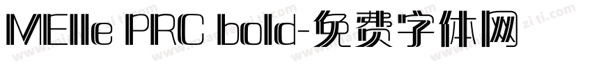 MElle PRC bold字体转换